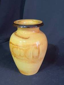 Multi-Toned Wood Vase