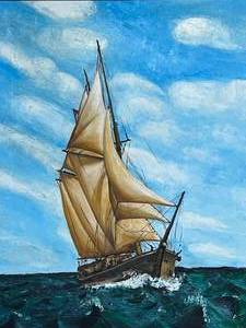 Painting on Canvas by B Thuey 68