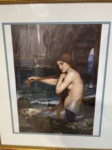 Mermaid by the Water Framed Print