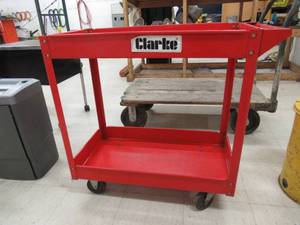 Red Steel ShopUtility Cart - Great Shape
