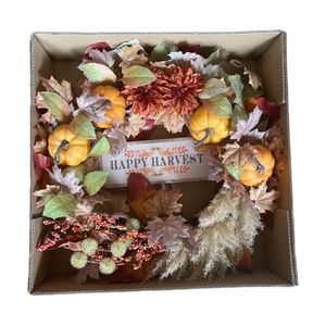 lot 1 image: Members Mark 26 Happy Harvest Seasonal Decor Wreath