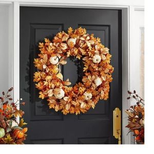 lot 2 image: MEMBERS MARK 30 HARVEST WREATH, GOLD