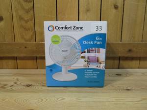 lot 33 image: Comfort Zone 6 in Desk Fan