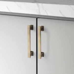 lot 67 image: Hexa Series Modern Bronze Cabinet Pull, Pack of 20