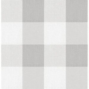 lot 84 image: Lot of TWO rolls Grey Vinyl Peel & Stick Washable Wallpaper Roll (Covers 30.75 Sq. Ft. per roll)