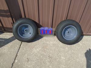 1 pair like new wheels & tires. As shown.
