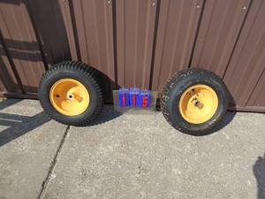 1 pair like new wheels & tires. As shown.