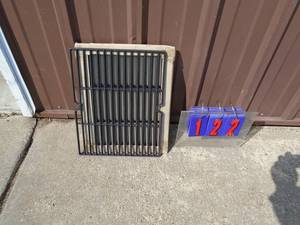 Qty of 2 new ceramic coated cast iron BBQ grill grates. As shown.