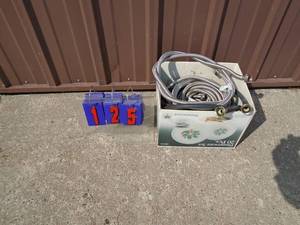 Qty of 10 new braided water lines for washers & sinks. As shown.