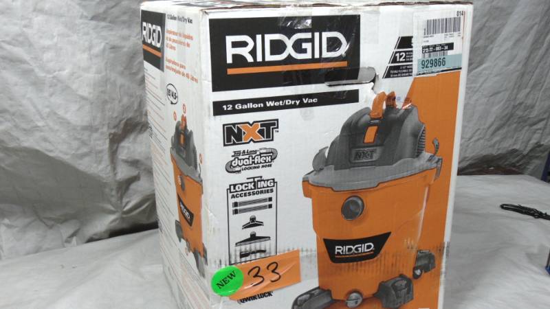 RIDGID 12 Gallon 5.0 Peak HP NXT Wet/Dry Shop Vacuum with Filter