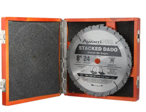 lot 20 image: Avanti Pro  8 in. x 24-Tooth Stacked Dado Saw Blade Set