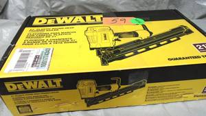 lot 59 image: DEWALT  Pneumatic 21-Degree Collated Framing Nailer