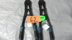 lot 62 image: 2 Pair Anvil  14 in. Bolt Cutters