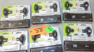 lot 88 image: 6 Pack Steel, Classic Bronze, Interior Door Lock Lock-Set
