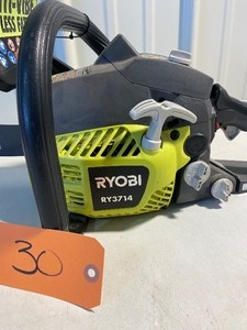 lot 30 image: RYOBI  14 in. 37cc 2-Cycle Gas Chainsaw