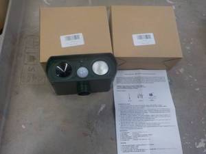 lot 13 image: 3 Solar Powered Motion Activated An...