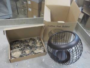 lot 16 image: Wire Coffee Pod Holder and Cookie C...