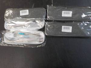 lot 40 image: 4 Travel Utensils and Cases...