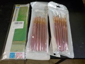 lot 75 image: Diamond Painting Kit and Brushes...