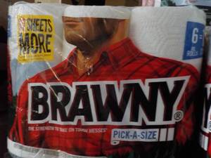 lot 119 image: 6 Pack Brawny Paper Towels...