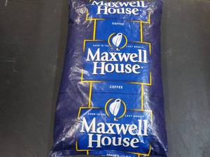 lot 146 image: 4 lb. Bag Maxwell House Whole Bean ...