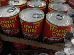 lot 256 image: 12 Count Hormel Chili with Beans...