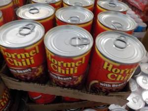 lot 258 image: 12 Count Hormel Chili with Beans...