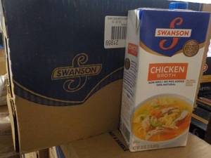 lot 286 image: 12 - 32 oz Swanson Chicken Broth b...