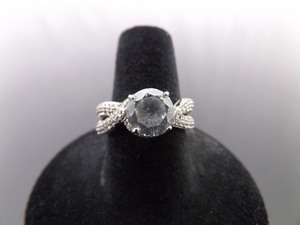 .925 Sterling Silver Zirconia Ring Size 7
