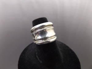 .925 Sterling Silver Thick Band Ring Size 6