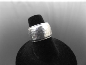 .925 Sterling Silver Thick Band Ring Size 6.5