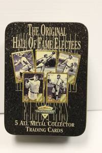 lot 30 image: Original Hall Of Fame Electees 5 All Metal Collectors Trading Cards