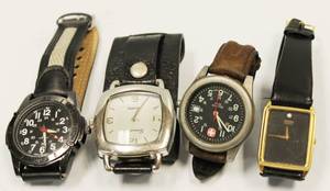 lot 63 image: Lot Of 4 Vintage Mens Watches