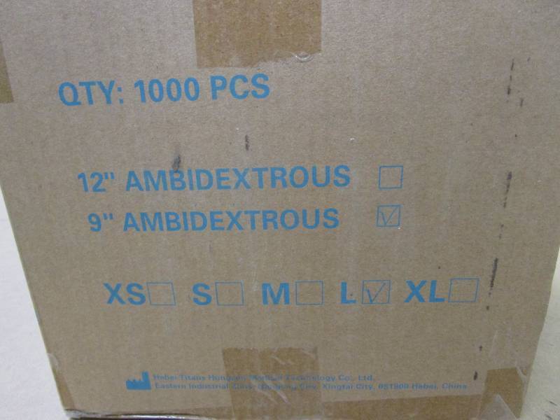 Nitrile Disposable Gloves Size L (BOX OF 1000)