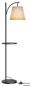 LEPOWER Shelf Floor Lamp for Living Room in Black (OPEN BOX)
