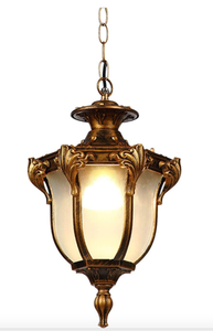 Rustic Victorian E27 Exterior Waterproof Ceiling Pendant Light in Bronze (OPEN BOX)