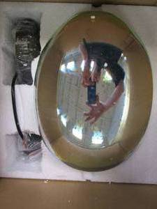 Large Pendant Light with Mirrored Speckled Glass (OPEN BOX)