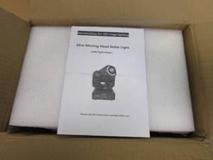 ZKYMZL LED Moving Head Light Spot 8 Color Gobos Light 25W DMX with Show KTV Disco DJ Party for Stage Lighting
