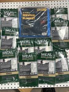 New Survival Blanket & 10 MRE�s