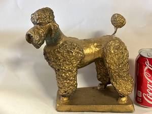 Antique Poodle Statue