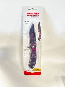 New Bear Edge Pink Camo Folding Knife