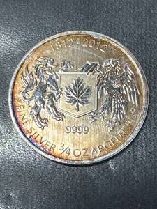 1812-2012 .999 Silver 34oz Round