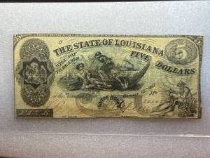 Genuine 1862 $5 Bill