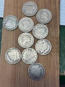 Lot of 10 Liberty �V� Nickels
