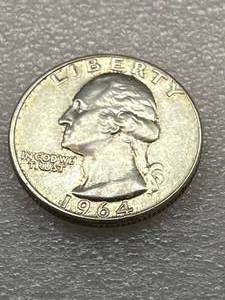 1964 Brilliant Washington Quarter