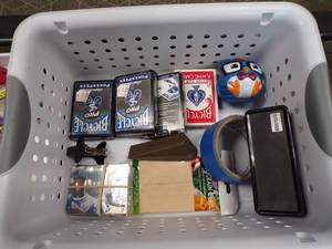 lot 75 image: Office Supplies and Playing Cards