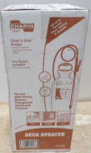 lot 13 image: Chapin Mfg 25020 2 Gallon Clean N Seal Poly Deck Sprayer for Deck Cleaners and Transparent Stains and Sealers