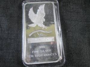 Ten Troy Ounces .999 Fine Silver Ba...