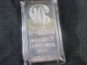 10 Troy Ounces .999 Fine Silver Bar...