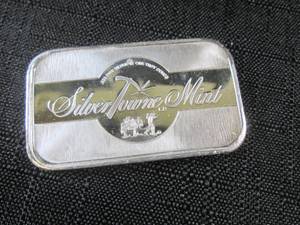 One Troy Ounce .999 Fine Silver Bar...